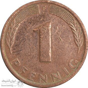 سکه 1 فینیگ 1985F جمهوری فدرال - EF45 - آلمان