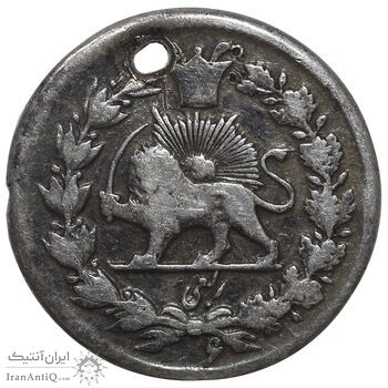 سکه ربعی 1306 - 6 تنها - VF - ناصرالدین شاه