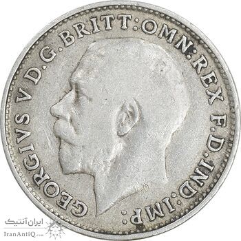 سکه 3 پنس 1915 جرج پنجم - EF40 - انگلستان