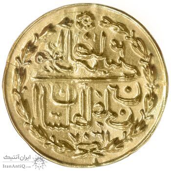 سکه طلا پولکی امام رضا (ع) 1307 - UNC - ناصرالدین شاه
