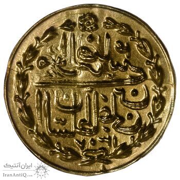 سکه طلا پولکی امام رضا (ع) 1307 - UNC - ناصرالدین شاه