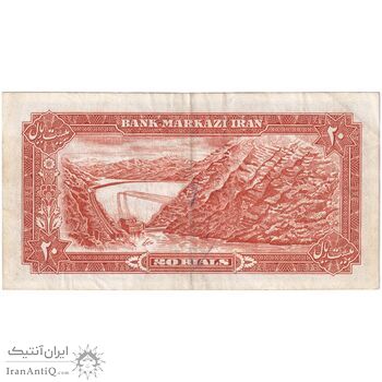 اسکناس 20 ریال (یگانه - خوش کیش) - تک - VF35 - محمد رضا شاه اسکناس 20 ریال (یگانه - خوش کیش) - تک - VF35 - محمد رضا شاه