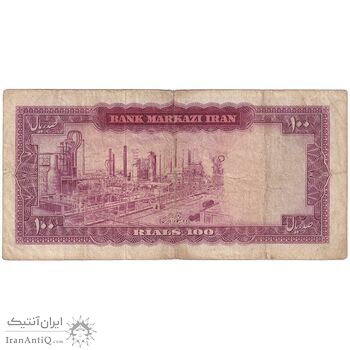 اسکناس 100 ریال (هویدا - سمیعی) - تک - VF20 - محمد رضا شاه