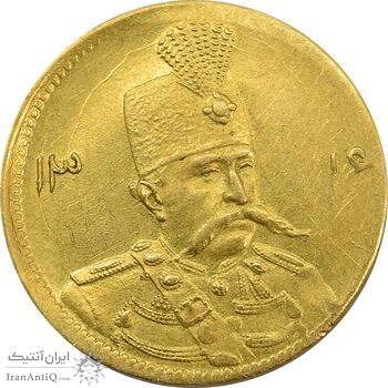 سکه طلا 5000 دینار 1316 تصویری - MS63 - مظفرالدین شاه