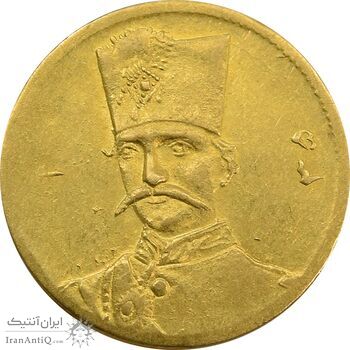 سکه طلا 5000 دینار 1305 تصویری - MS62 - ناصرالدین شاه