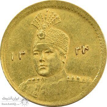 سکه طلا 2000 دینار 1334 تصویری - MS62 - احمد شاه سکه طلا 2000 دینار 1334 تصویری - MS62 - احمد شاه