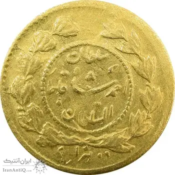 سکه طلا 2000 دینار 1339 تصویری - MS62 - احمد شاه