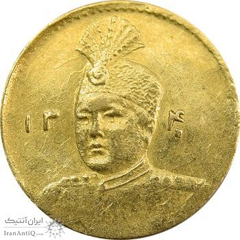 سکه طلا 2000 دینار 1340 تصویری - AU58 - احمد شاه