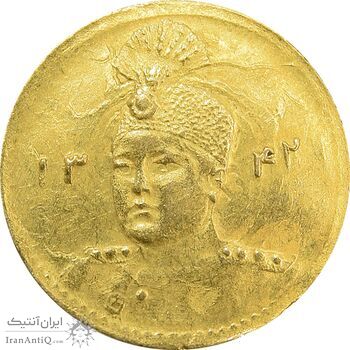 سکه طلا 2000 دینار 1342 تصویری - MS62 - احمد شاه