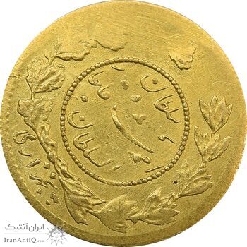 سکه طلا 5000 دینار 1343 تصویری (چرخش 45 درجه) - EF45 - احمد شاه