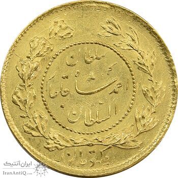 سکه طلا 1 تومان 1334 تصویری (تاریخ متوسط) - MS63 - احمد شاه