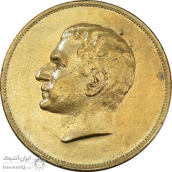 مدال برنز بیست و پنجمین سال سلطنت 1344 - VF35 - محمدرضا شاه