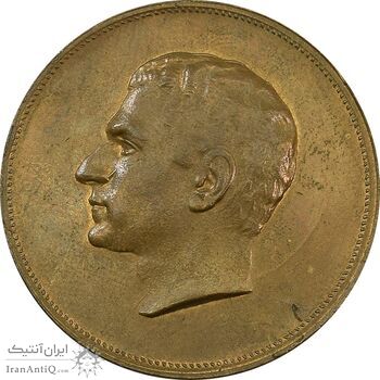 مدال برنز بیست و پنجمین سال سلطنت 1344 - EF45 - محمدرضا شاه