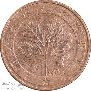سکه 5 یورو سنت 2002J جمهوری فدرال - EF45 - آلمان