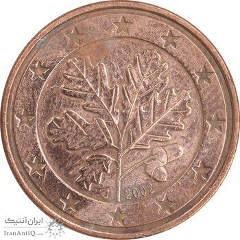 سکه 5 یورو سنت 2002J جمهوری فدرال - EF45 - آلمان