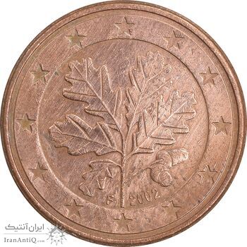 سکه 5 یورو سنت 2002F جمهوری فدرال - EF45 - آلمان