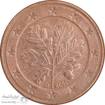 سکه 5 یورو سنت 2002D جمهوری فدرال - EF45 - آلمان