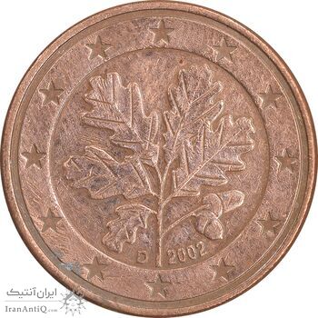 سکه 5 یورو سنت 2002D جمهوری فدرال - AU50 - آلمان