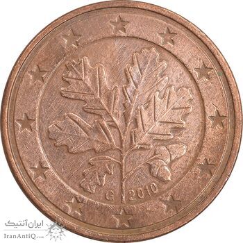 سکه 5 یورو سنت 2010G جمهوری فدرال - EF45 - آلمان