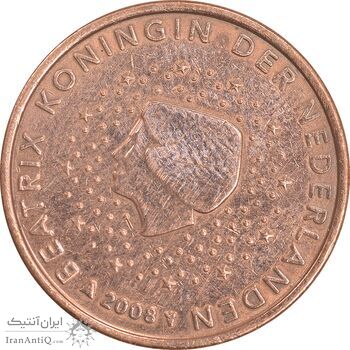 سکه 5 یورو سنت 2008 بئاتریکس - EF45 - هلند