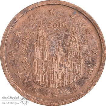 سکه 2 یورو سنت 2016 خوآن کارلوس یکم - EF45 - اسپانیا