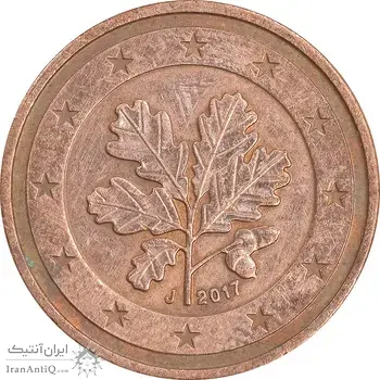 سکه 2 یورو سنت 2017J جمهوری فدرال - EF45 - آلمان