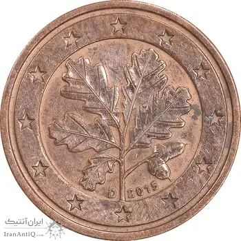 سکه 2 یورو سنت 2015D جمهوری فدرال - EF45 - آلمان