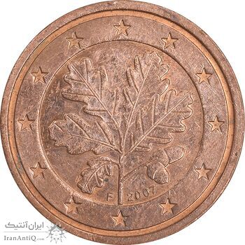 سکه 2 یورو سنت 2007F جمهوری فدرال - AU50 - آلمان