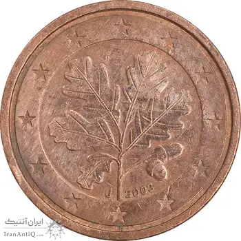 سکه 2 یورو سنت 2003J جمهوری فدرال - AU50 - آلمان