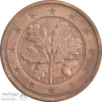 سکه 2 یورو سنت 2002A جمهوری فدرال - EF45 - آلمان