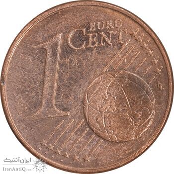 سکه 1 یورو سنت 2009F جمهوری فدرال - AU50 - آلمان