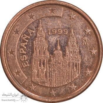 سکه 1 یورو سنت 1999 خوآن کارلوس یکم - EF45 - اسپانیا