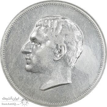 مدال نقره بیست و پنجمین سال سلطنت 1344 - AU - محمدرضا شاه