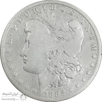 سکه یک دلار 1882 مورگان - VF25 - آمریکا