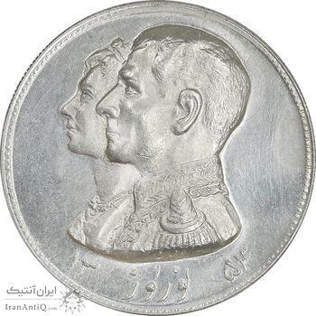 مدال نقره نوروز 1354 چوگان - MS62 - محمد رضا شاه مدال نقره نوروز 1354 چوگان - MS62 - محمد رضا شاه