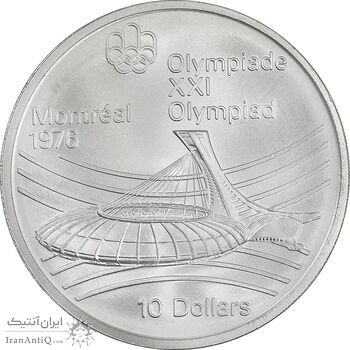 مدال 10 دلار یادبود المپیک مونترال 1976 - ورزشگاه - MS65 - کانادا مدال 10 دلار یادبود المپیک مونترال 1976 - ورزشگاه - MS65 - کانادا