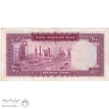 اسکناس 100 ریال 1342 - تک - EF45 - محمد رضا شاه