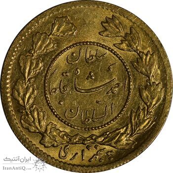 سکه طلا 5000 دینار 1334 تصویری - MS63 - احمد شاه