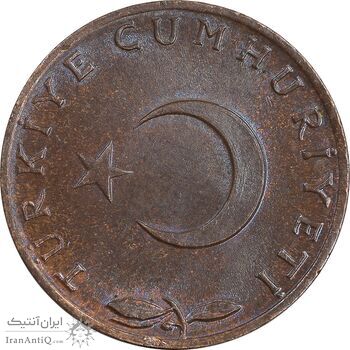 سکه 5 کروش 1965 جمهوری - AU58 - ترکیه