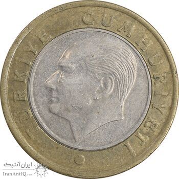 سکه 1 لیر 2019 جمهوری - تیپ یک - EF45 - ترکیه