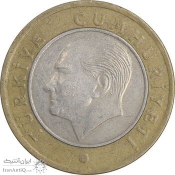 سکه 1 لیر 2018 جمهوری - تیپ یک - EF45 - ترکیه