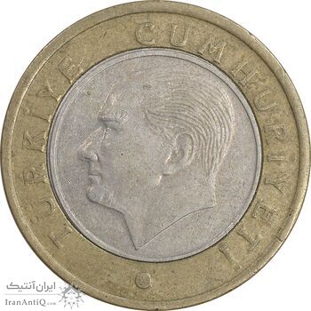 سکه 1 لیر 2018 جمهوری - تیپ یک - EF45 - ترکیه