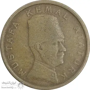 سکه 100000 لیر 1999 جمهوری - هفتاد و پنجمین سالگرد جمهوری ترکیه - VF35 - ترکیه