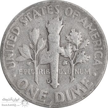 سکه 1 دایم 1953D روزولت - EF40 - آمریکا