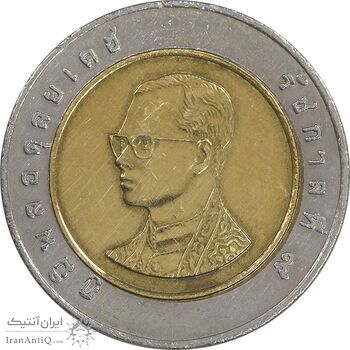 سکه 10 بات 2004 رامای نهم - EF45 - تایلند سکه 10 بات 2004 رامای نهم - EF45 - تایلند