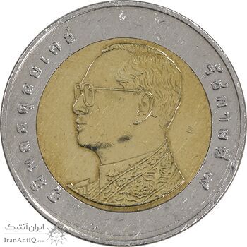 سکه 10 بات 2010 رامای نهم - EF45 - تایلند سکه 10 بات 2010 رامای نهم - EF45 - تایلند