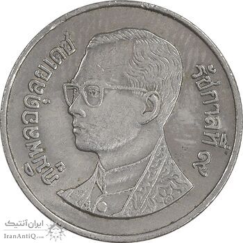 سکه 1 بات 2014 رامای نهم - AU50 - تایلند