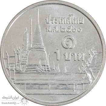 سکه 1 بات 2017 رامای نهم - AU58 - تایلند