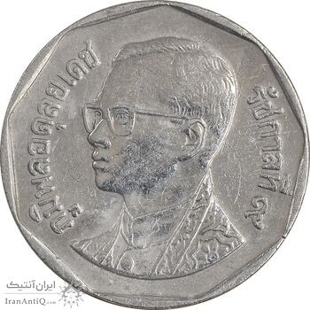 سکه 5 بات 2008 رامای نهم - EF45 - تایلند