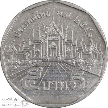 سکه 5 بات 2008 رامای نهم - EF45 - تایلند